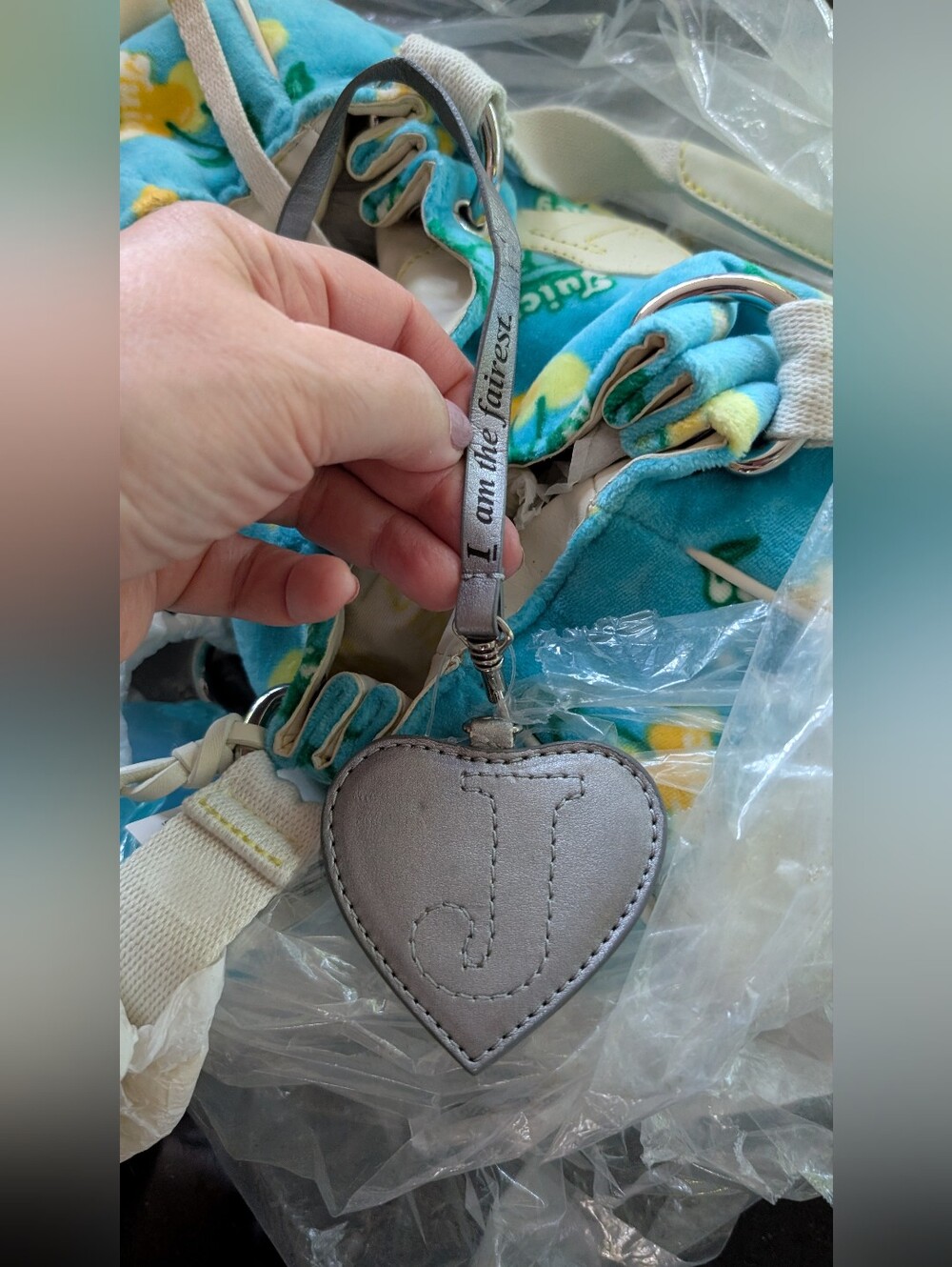 RARE, VINTAGE, Y2K NWT Juicy Couture BABY FLUFFY Poolside Terry Hobo/Satchel Bag - Picture 13 of 16